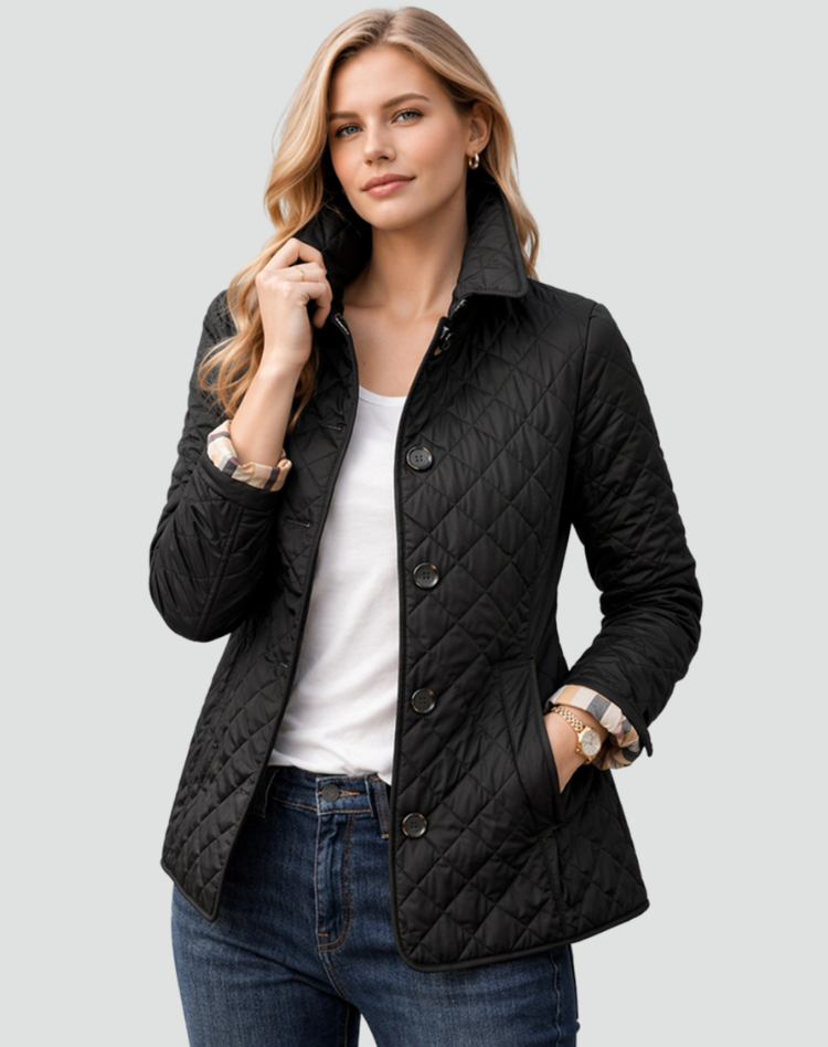 Women’s Quilted Button-Front Jacket