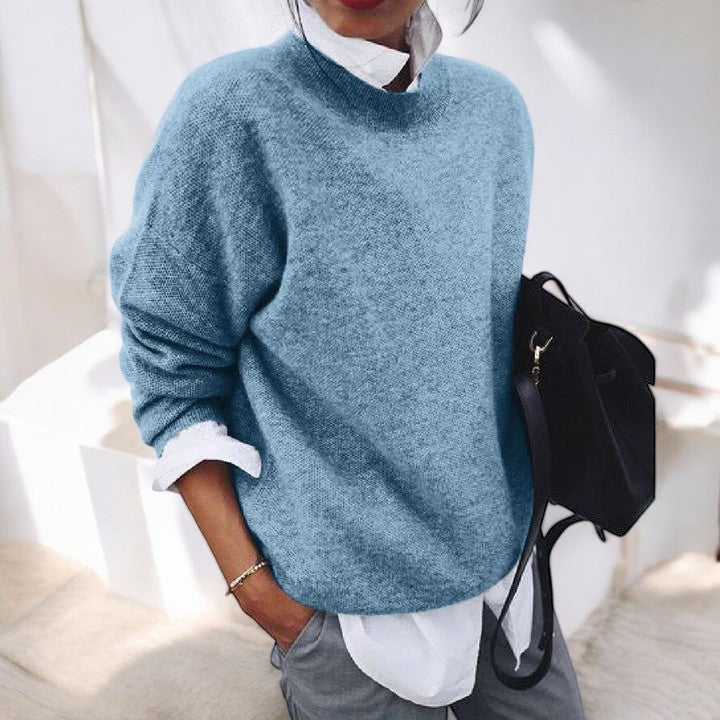 Women's Soft Knit Relaxed Everyday Sweater