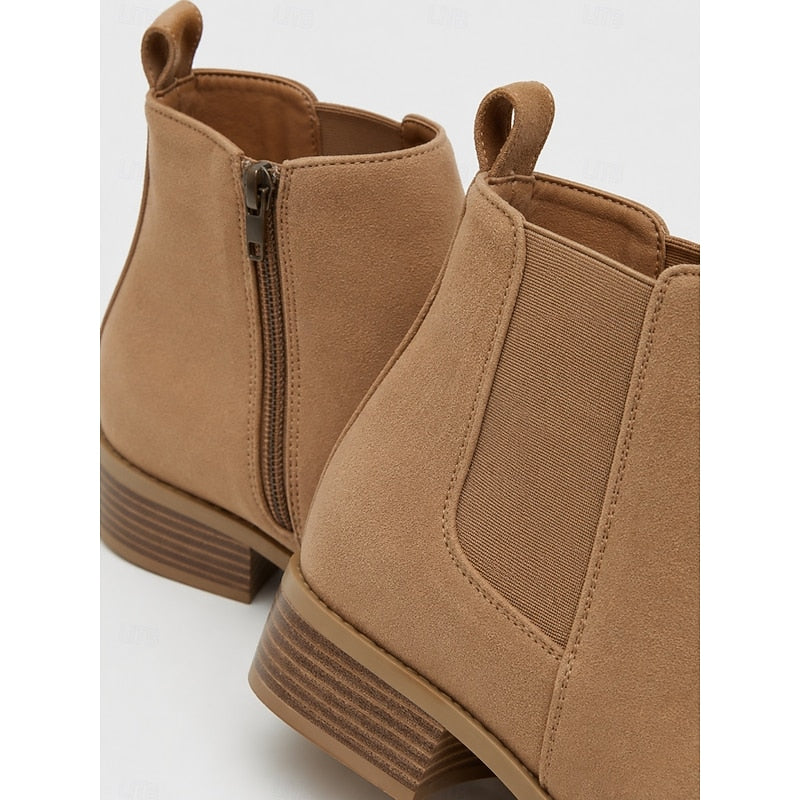 Women's Pointed-Toe Ankle Boots with Side Zip