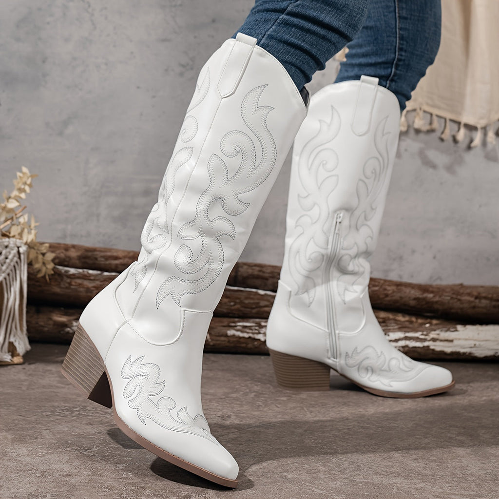 Women's Wide Calf Slouchy Cowboy Boots