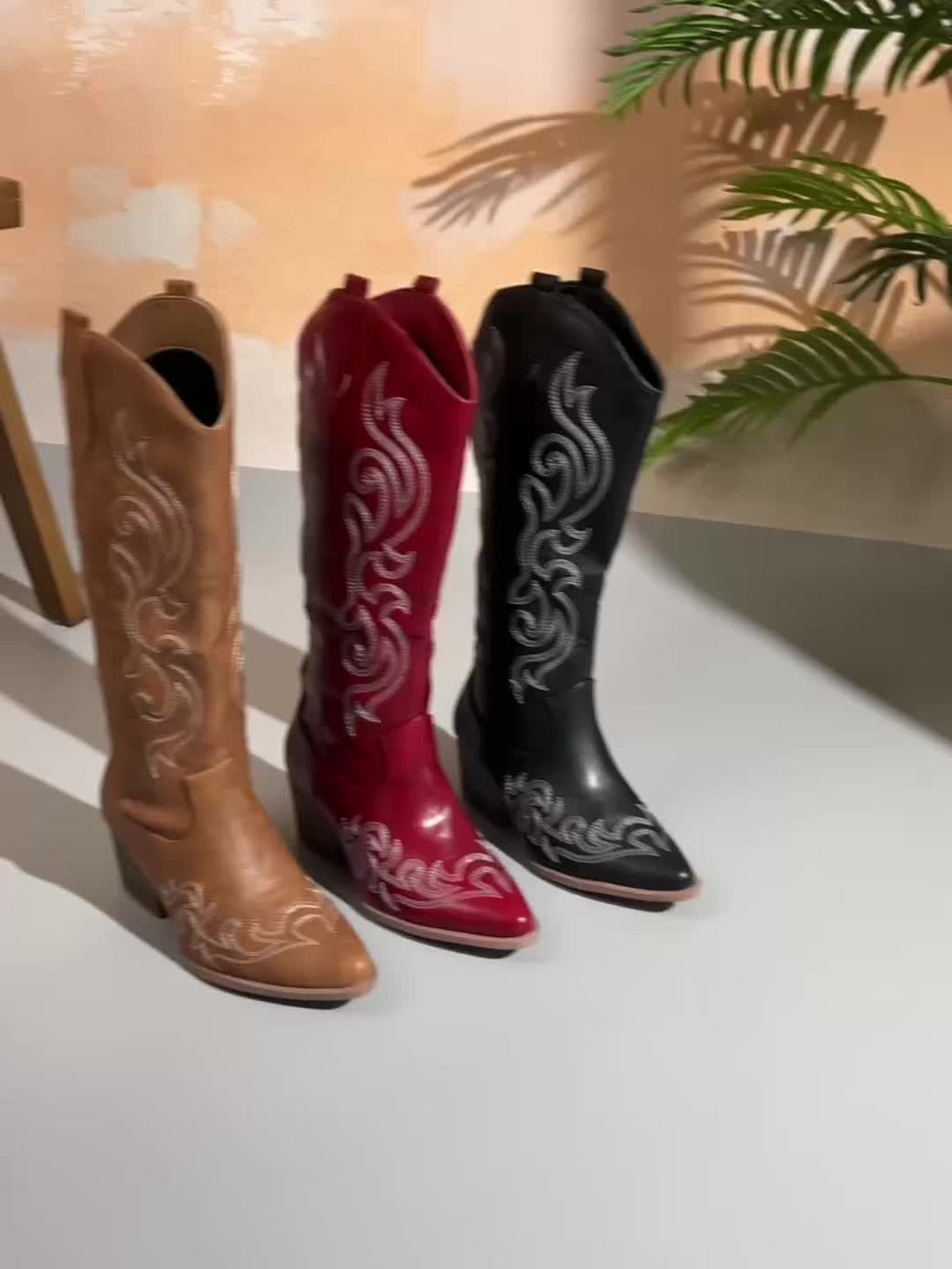 Women's Wide Calf Slouchy Cowboy Boots