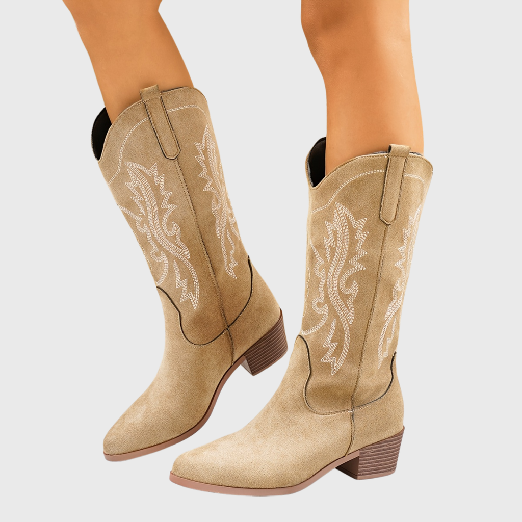 Women's Sepia Wide Calf Western Cowboy Boots