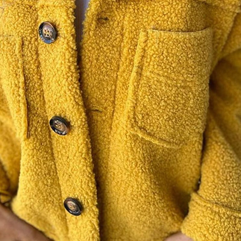Women's Quilted Button-Front Jacket with Chest Pockets