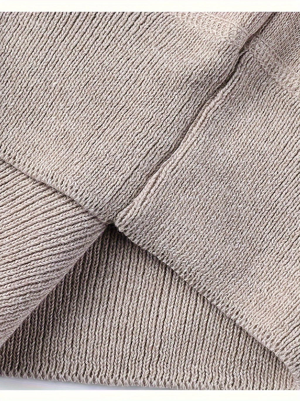 Men's Lined Roll Neck Pullover Sweater