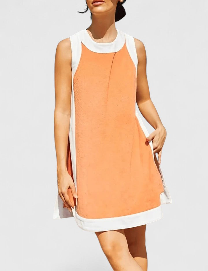 Women's Comfortable Two-Piece Summer Co-Ord Set - Orange