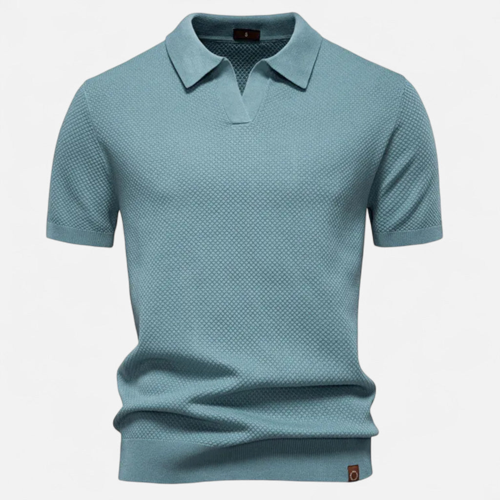 Men's Wool Pineapple Polo Shirt