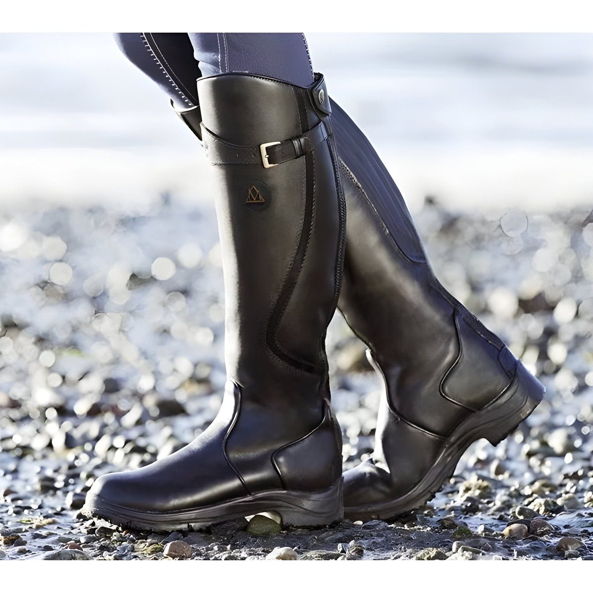 Women's Leather Knee High Riding Boots