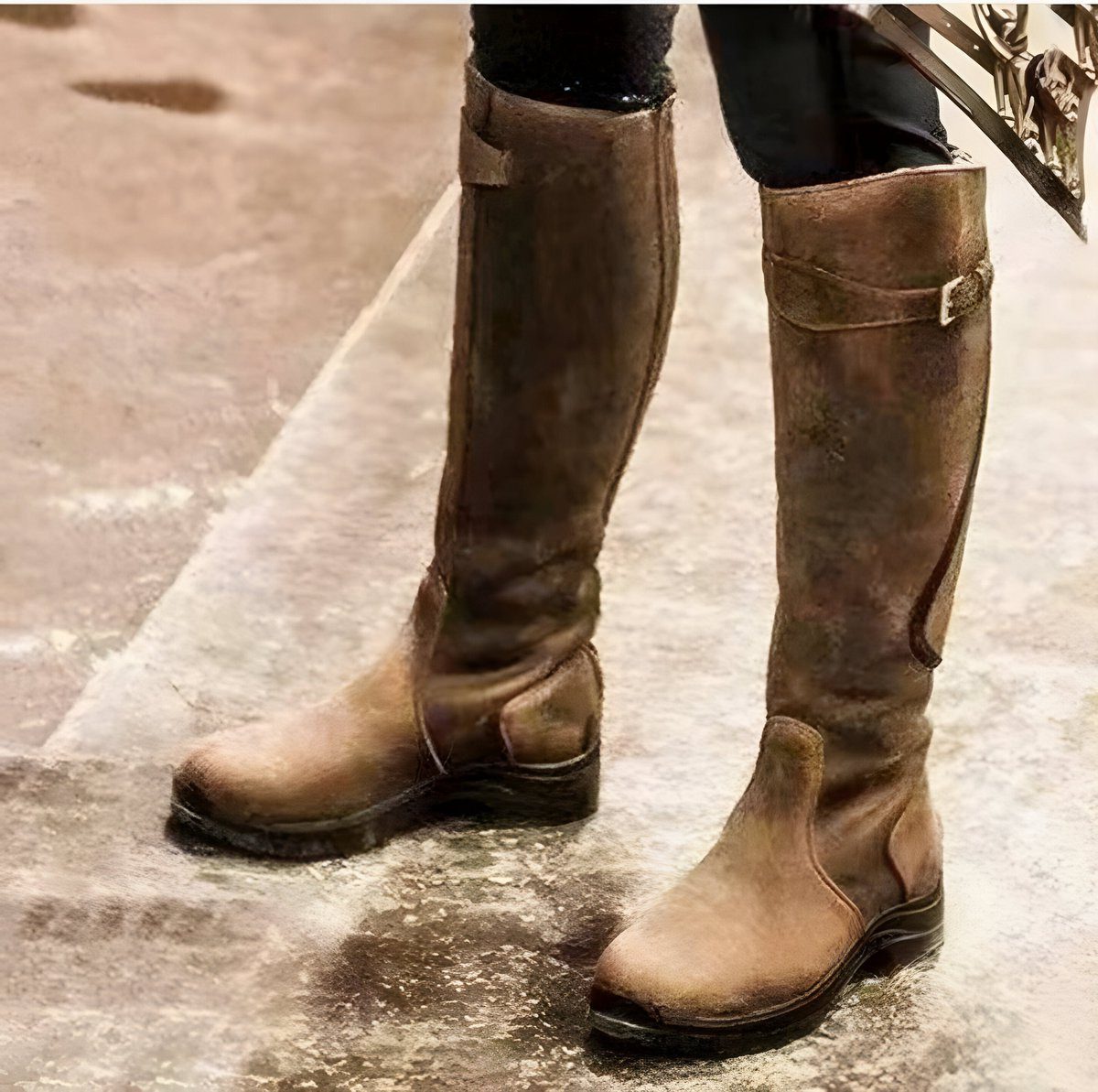 Women's Leather Knee High Riding Boots