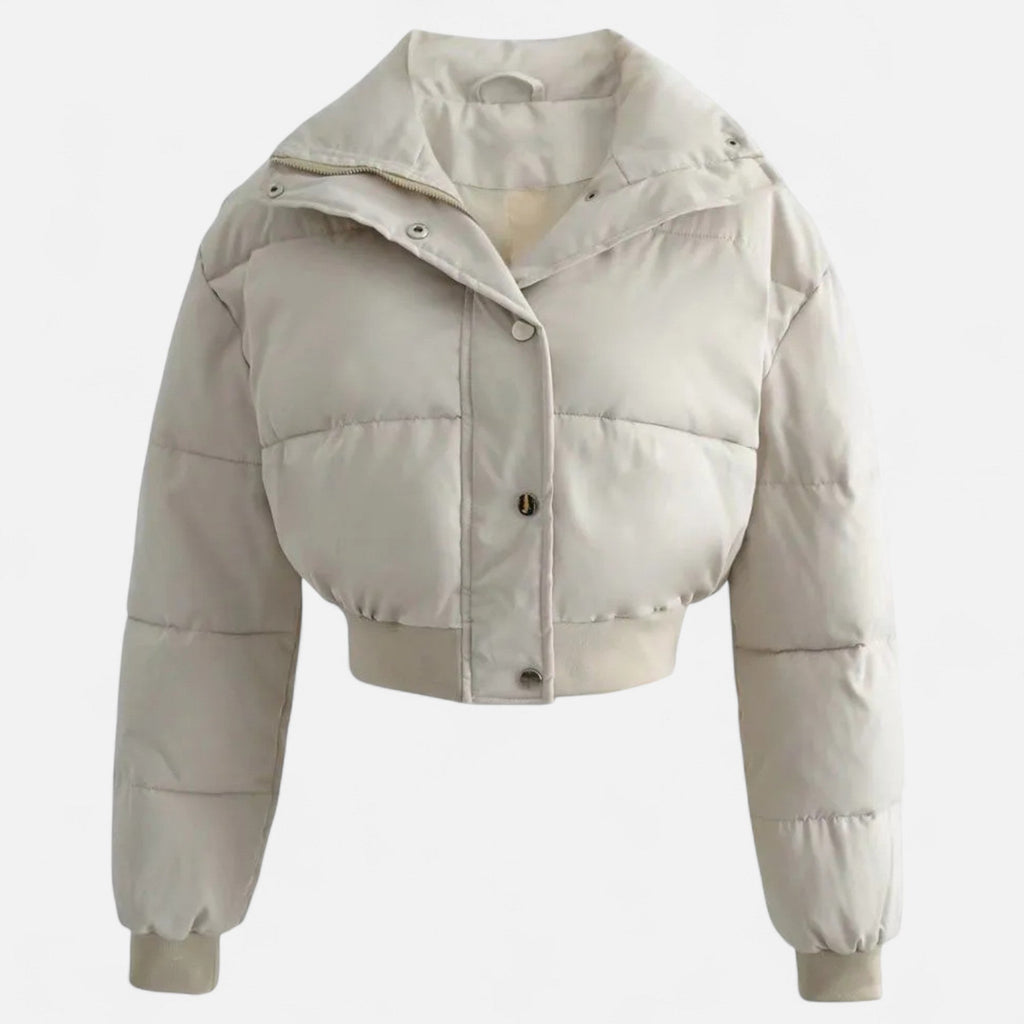 Women's Loose-Fit Polyester Jacket - Black