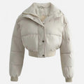 Women's Loose-Fit Polyester Jacket - Black