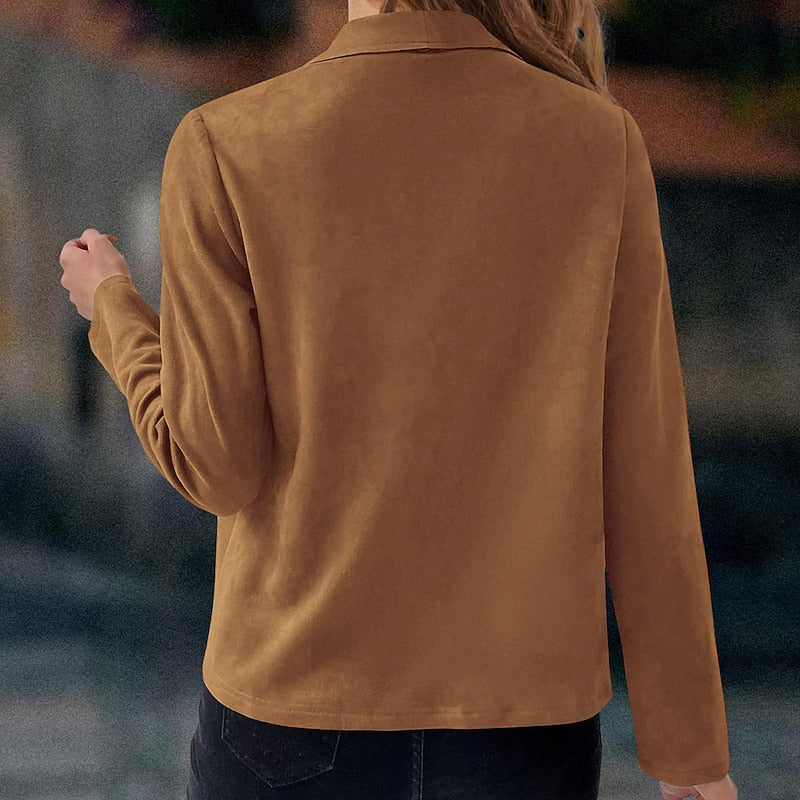Women's Draped Waterfall Open-Front Jacket