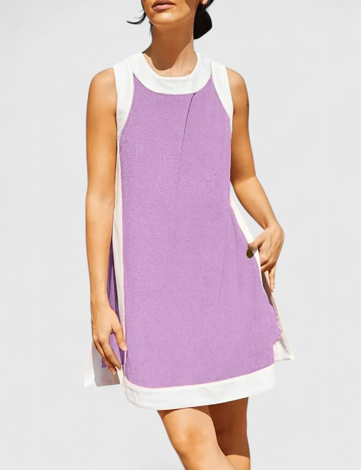 Women's Comfortable Two-Piece Summer Co-Ord Set - Purple
