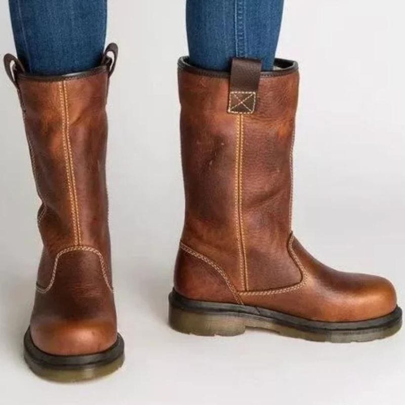 Women's Shearling-Lined Mid-Calf Winter Boots