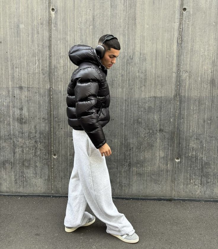 Men's Sherpa Lined Hooded Quilted Jacket