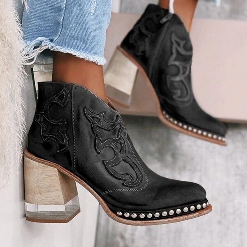 Women's Faux Leather Western Boots