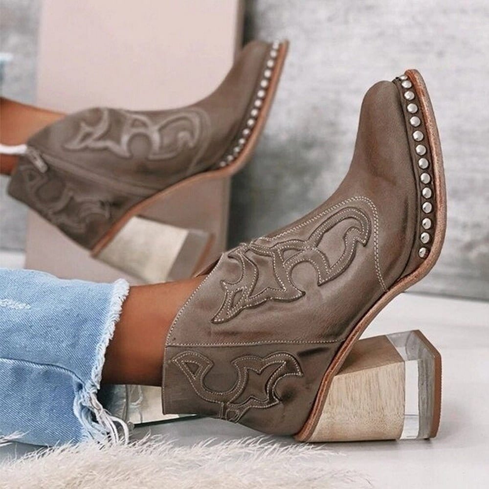 Women's Faux Leather Western Boots