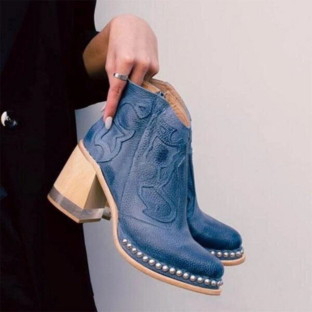 Women's Faux Leather Western Boots