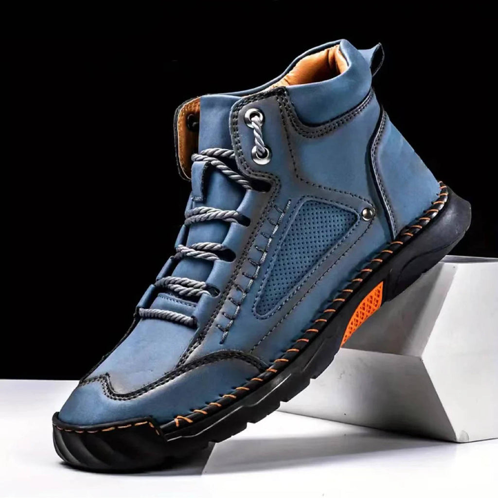 Men's Hand-Stitched Lace-Up Outdoor Boots