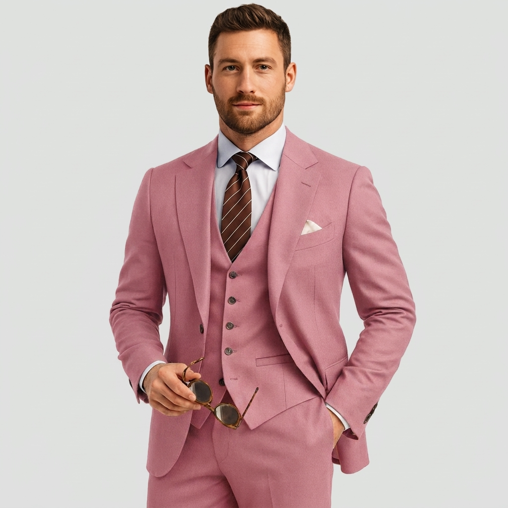 Men’s Tailored Blazer Waistcoat Trouser Suit