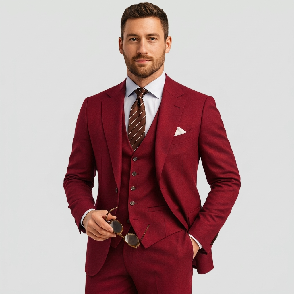 Men’s Tailored Blazer Waistcoat Trouser Suit