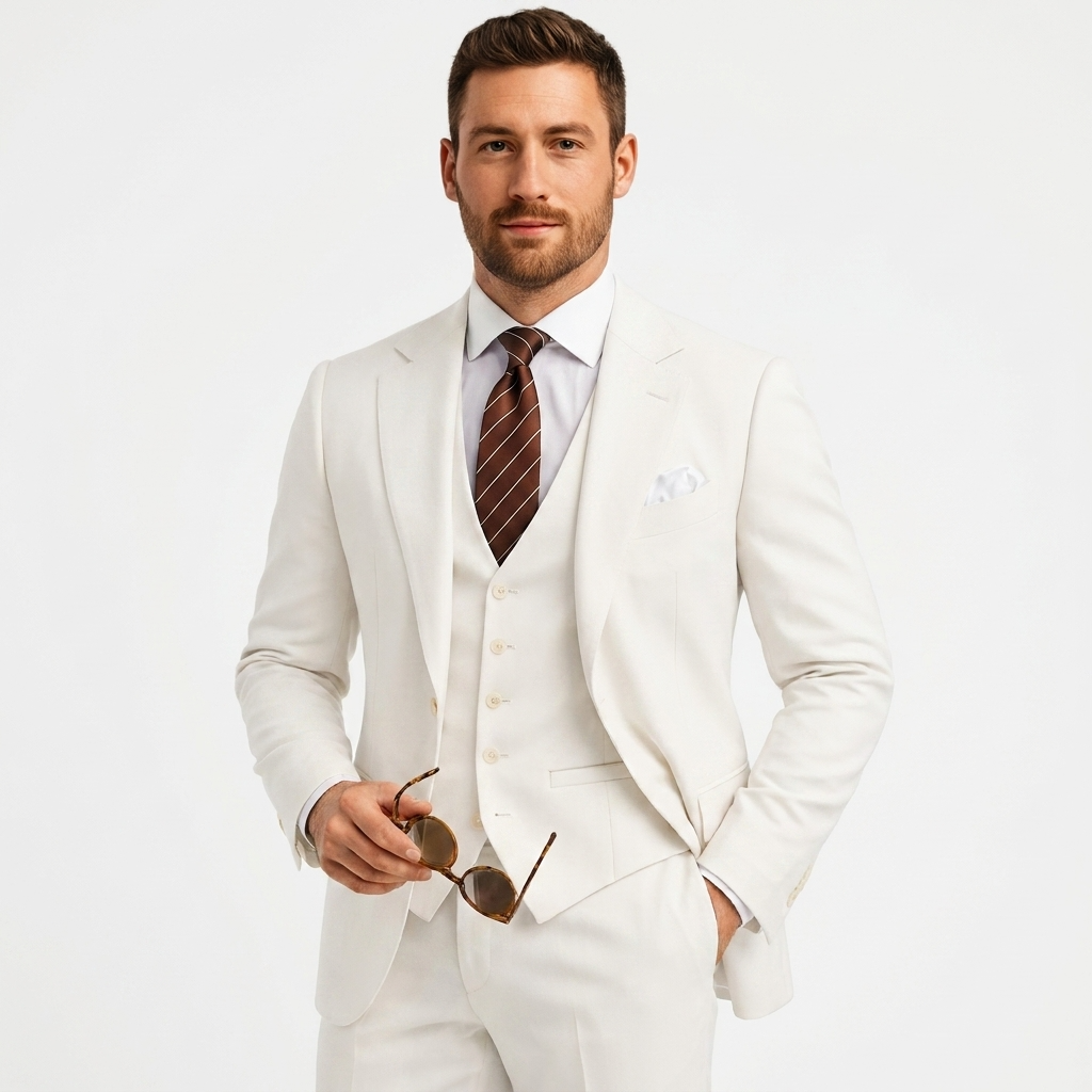 Men’s Tailored Blazer Waistcoat Trouser Suit