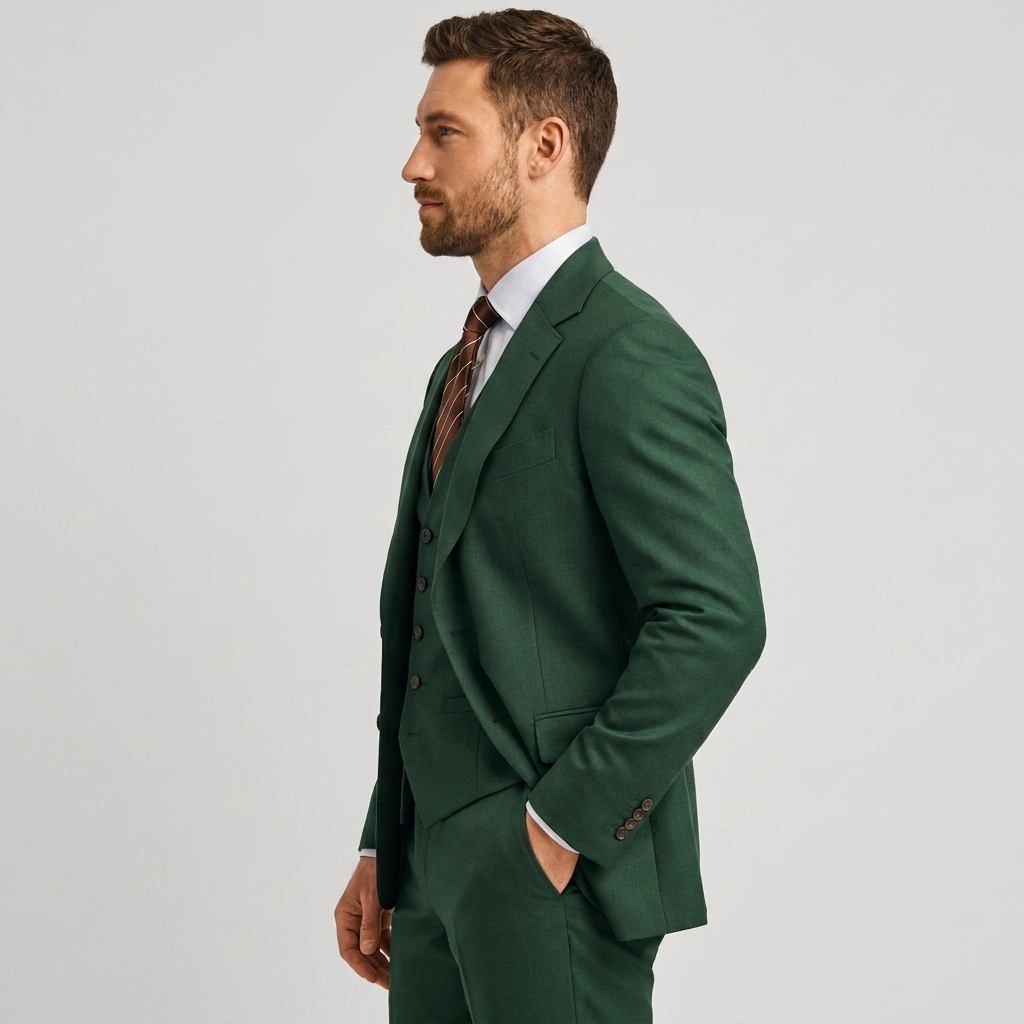 Men’s Tailored Blazer Waistcoat Trouser Suit