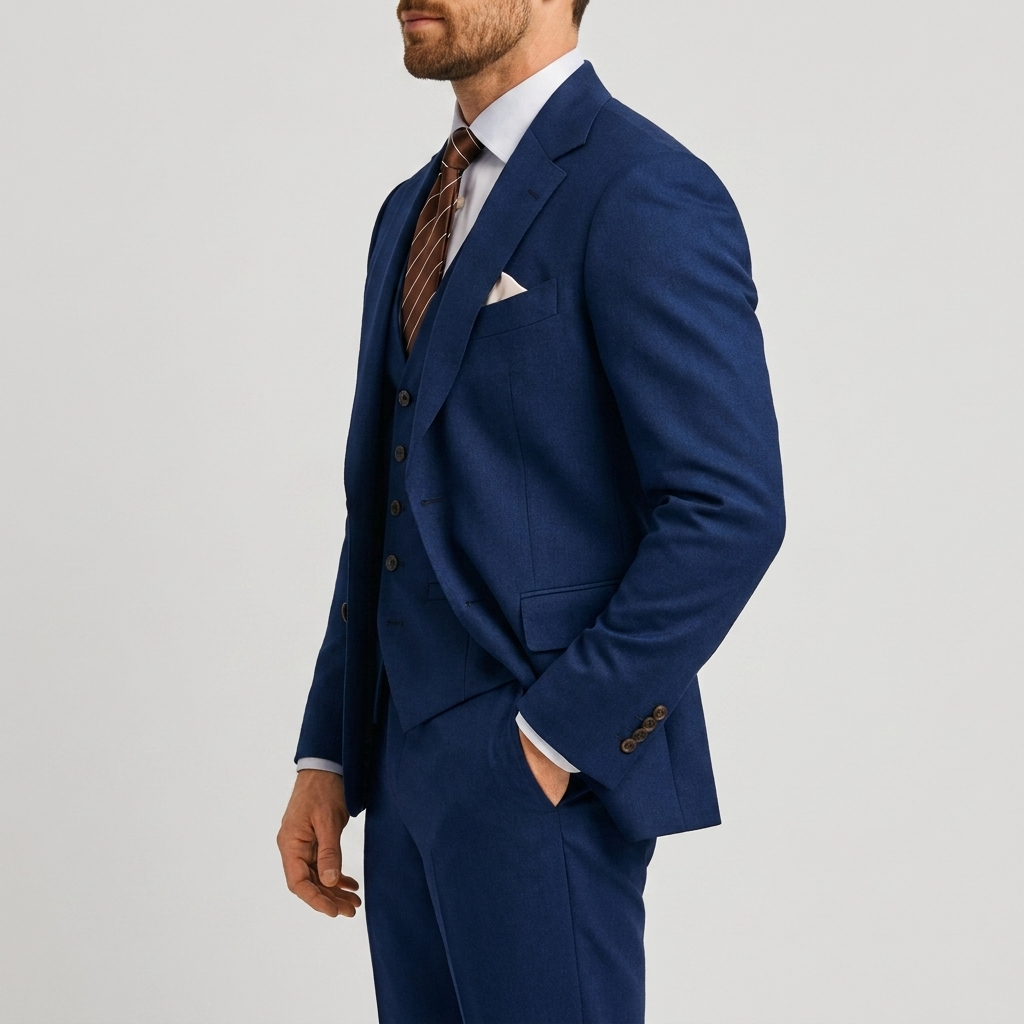 Men’s Tailored Blazer Waistcoat Trouser Suit