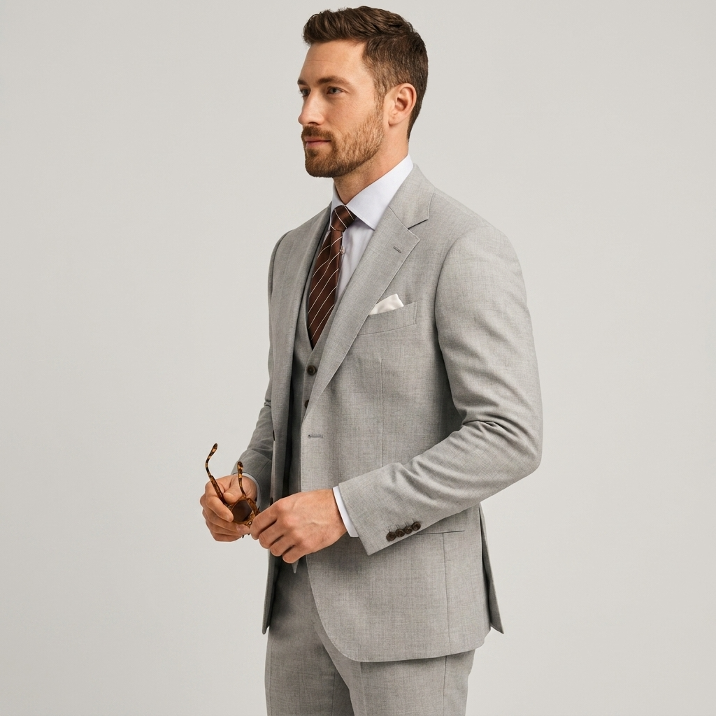 Men’s Tailored Blazer Waistcoat Trouser Suit
