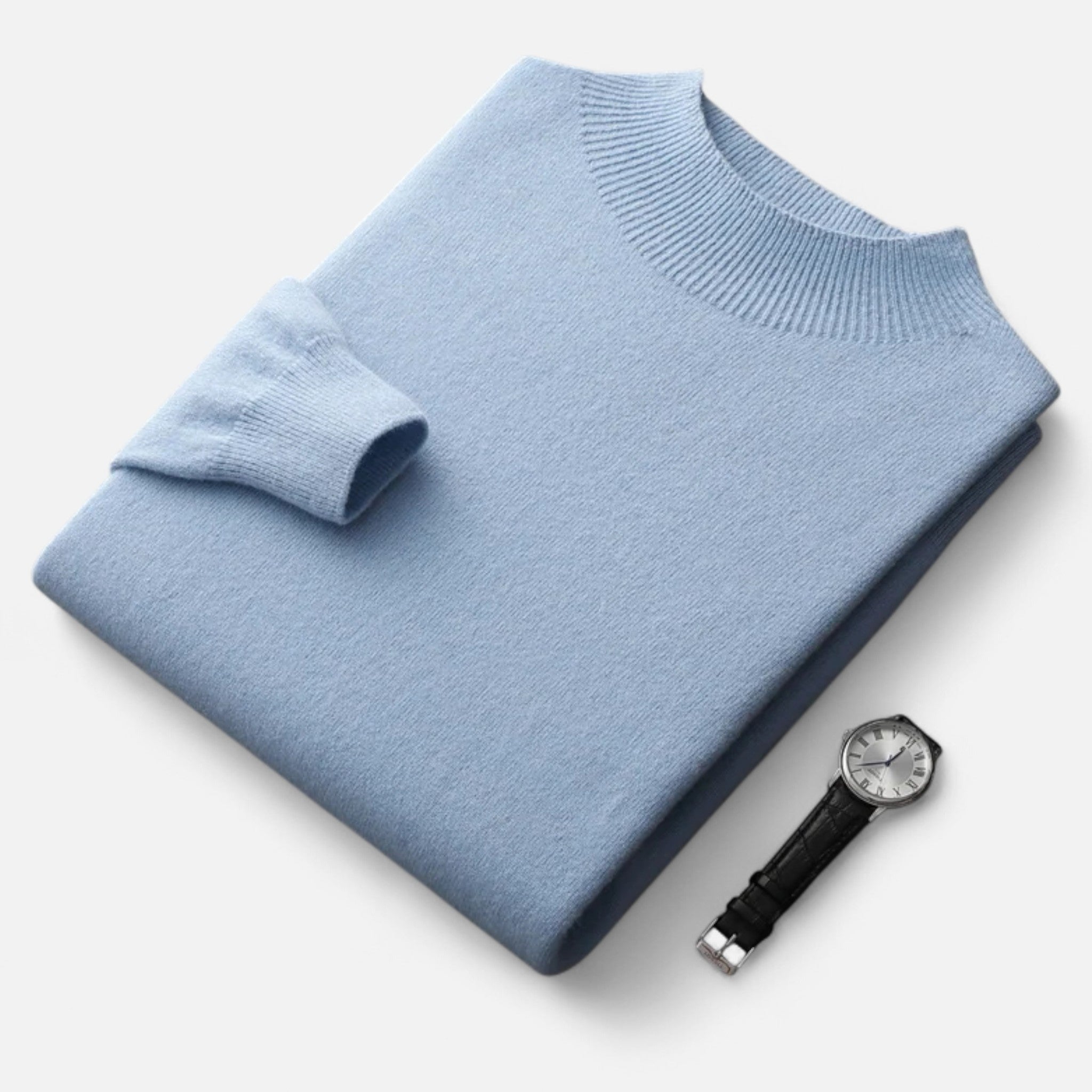 Men's Wool Half-Turtleneck Sweater