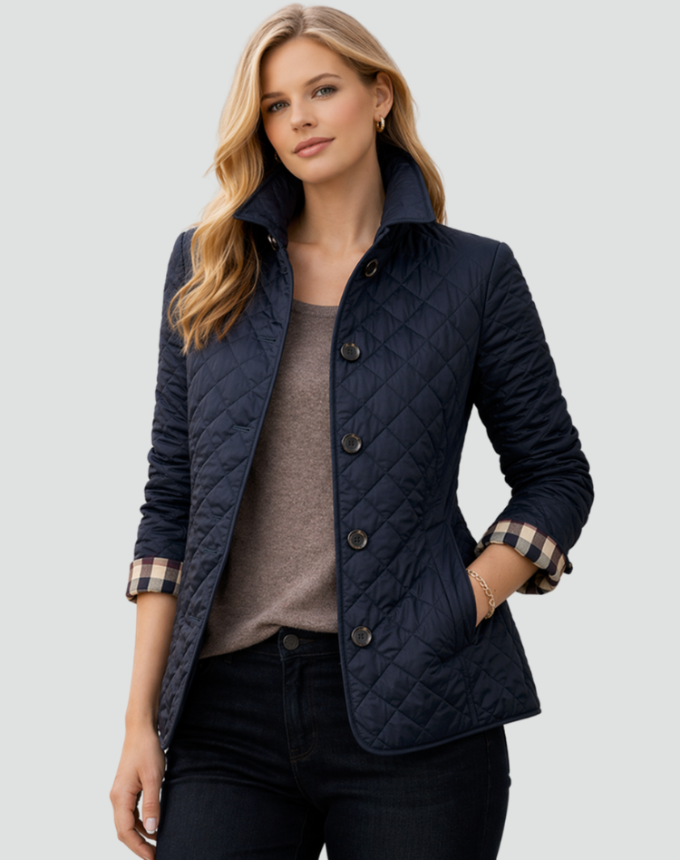 Women’s Quilted Button-Front Jacket
