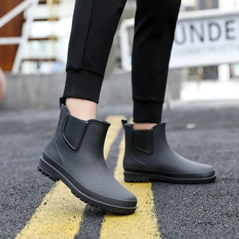 Women's Waterproof Chelsea Platform Rain Boots