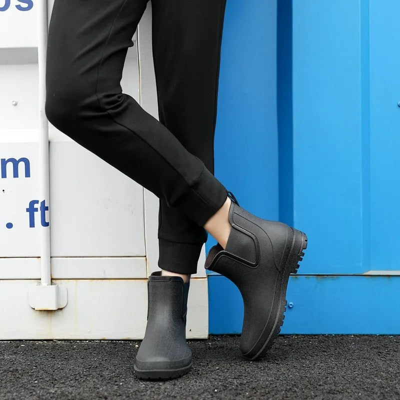 Women's Waterproof Chelsea Platform Rain Boots