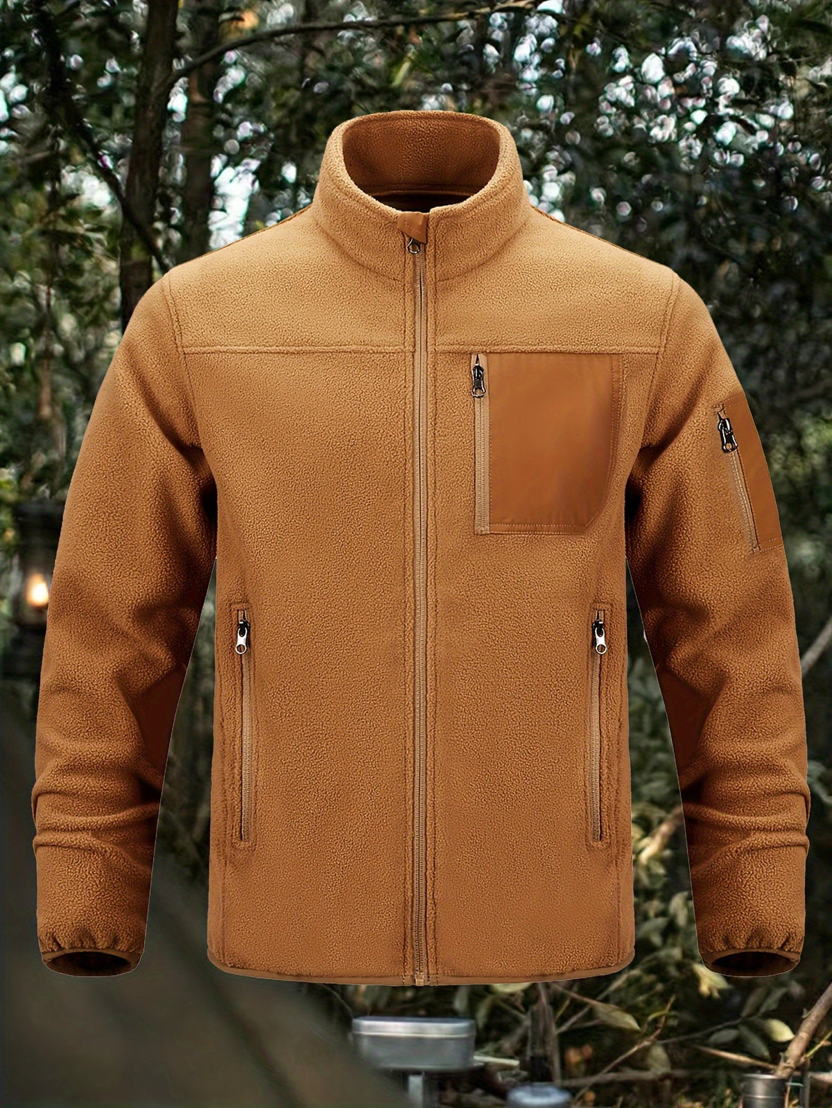 Women's Rugged Full-Zip Jacket with Stand-Up Collar