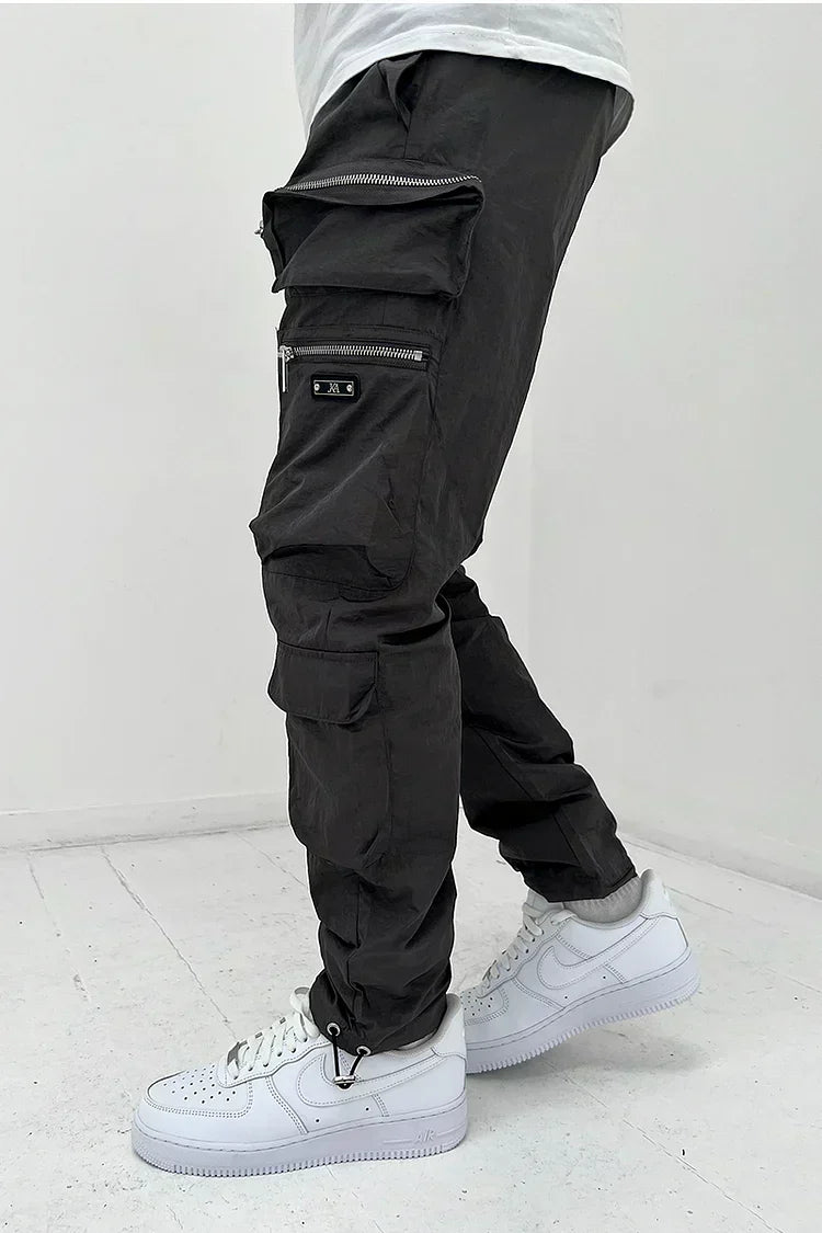 Men's Cargo Pocket Trousers - Black