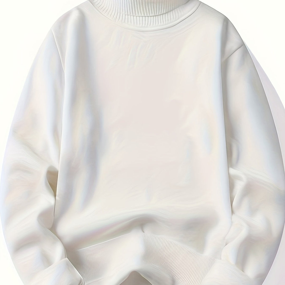 Men's Lined Roll Neck Pullover Sweater