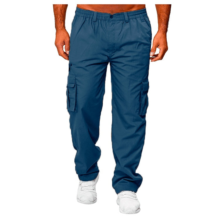 Men's Utility Cargo Trousers - Dark Blue