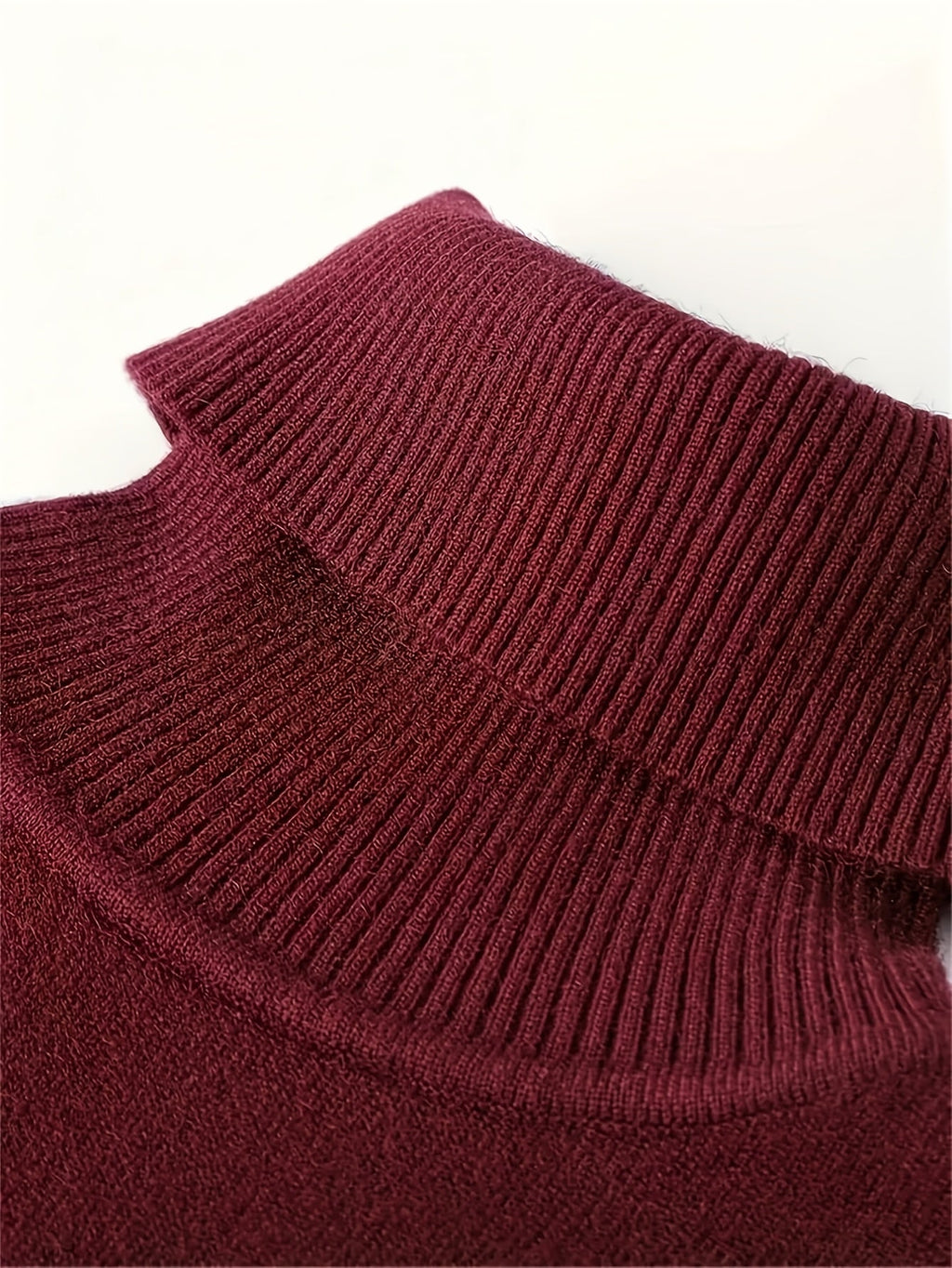 Men's High Neck Tailored Turtleneck Sweater