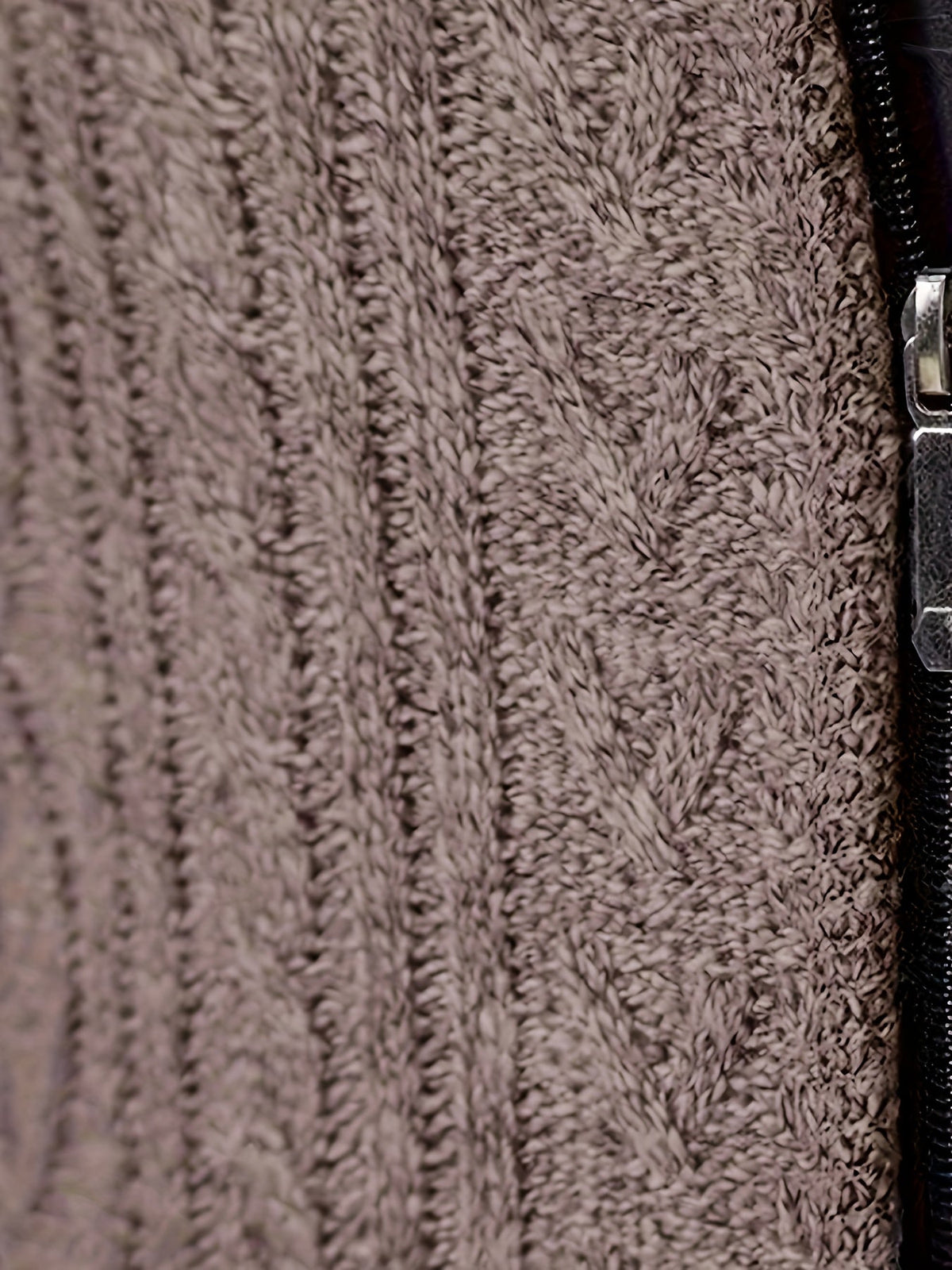 Men's Cable-Knit Stand Collar Full-Zip Cardigan