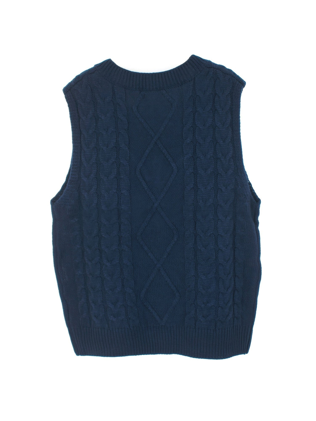Women's Cable-Knit V-Neck Sweater Vest