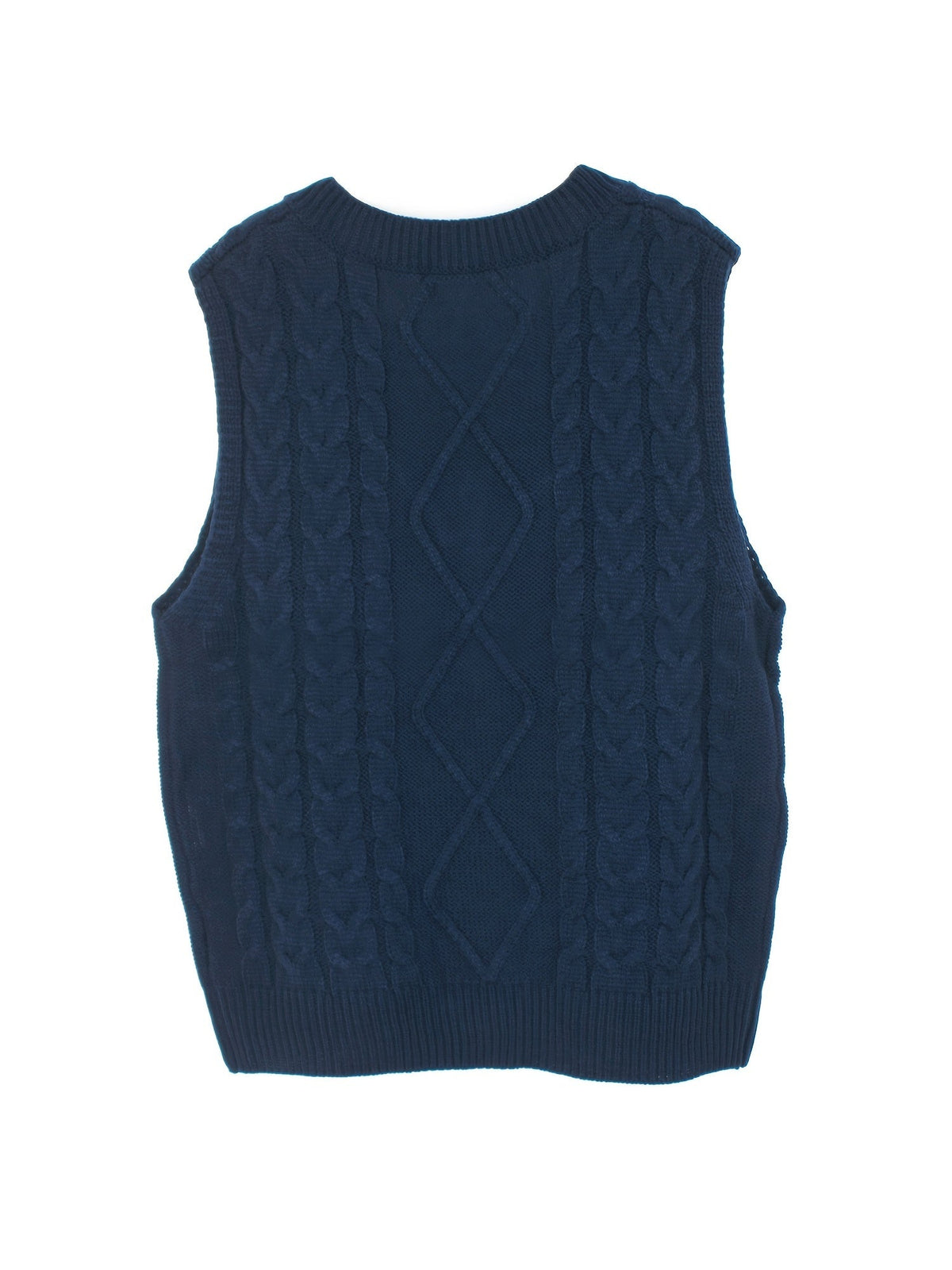 Women's Cable-Knit V-Neck Sweater Vest