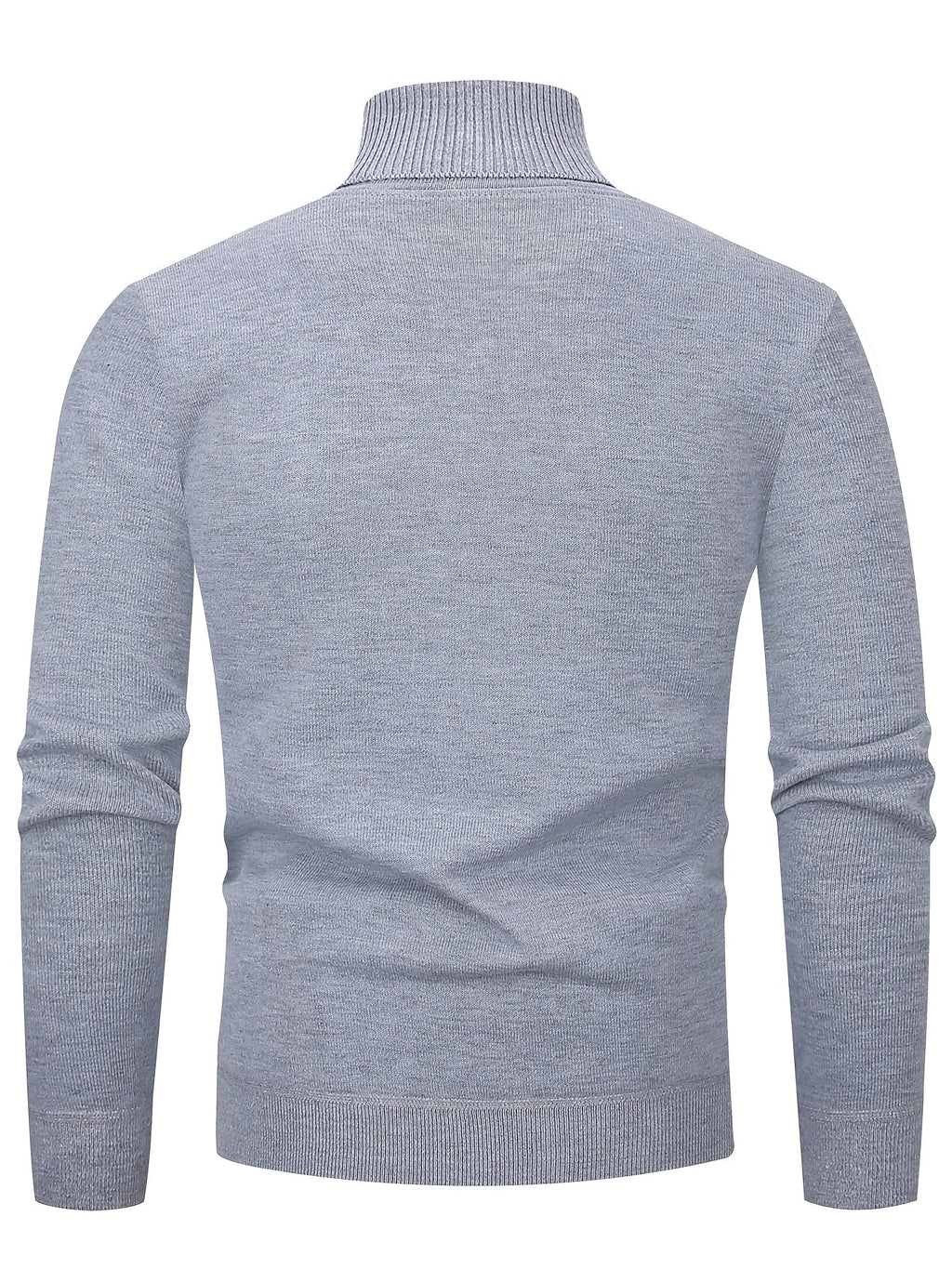 Men's Lined Roll Neck Pullover Sweater