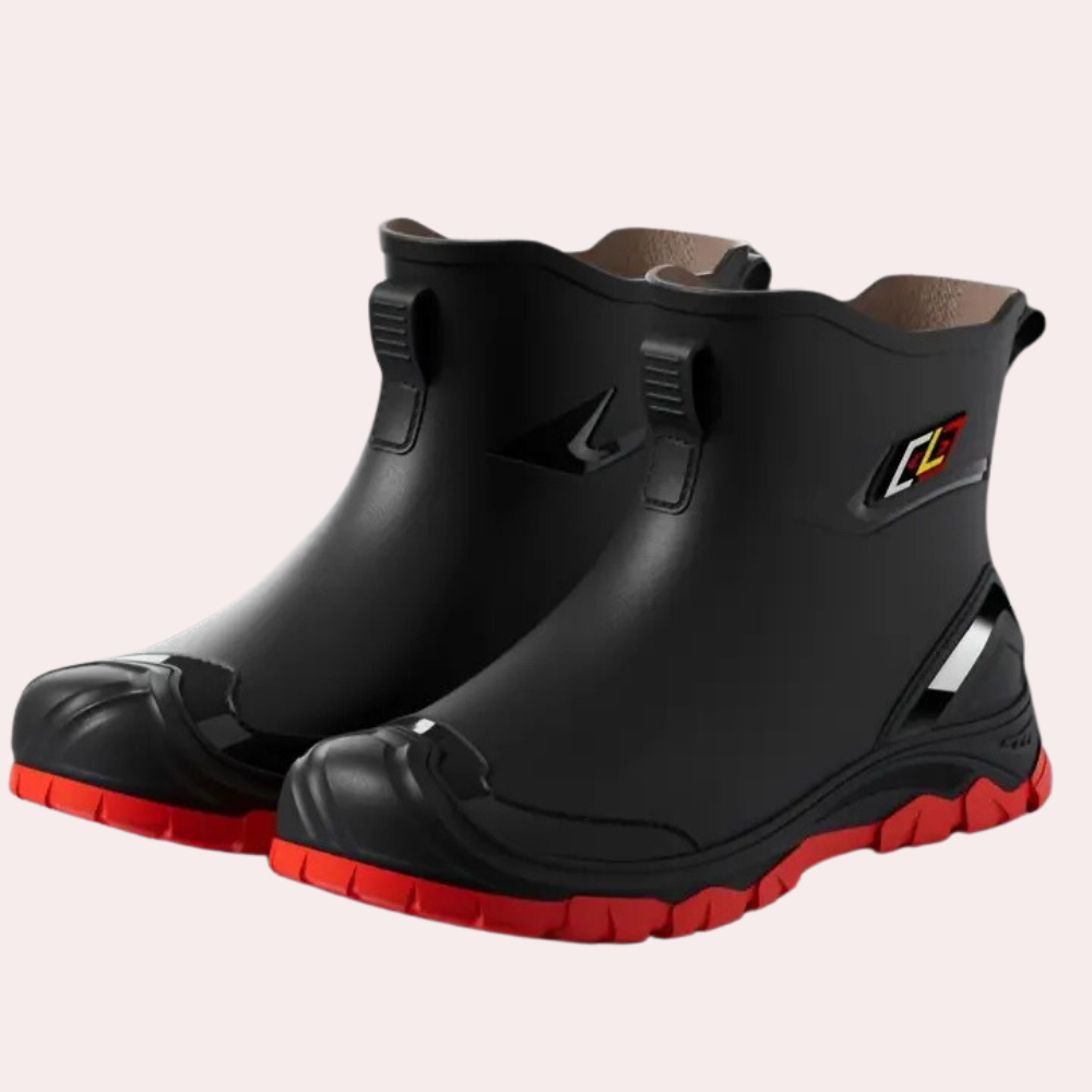 Men's Reinforced Toe Work Boots with Grip Sole