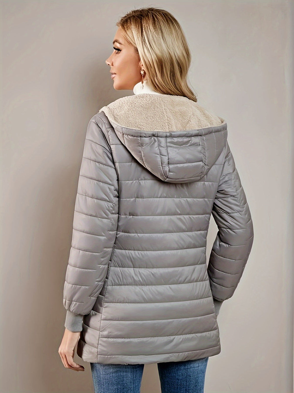 Women's Quilted Longline Coat