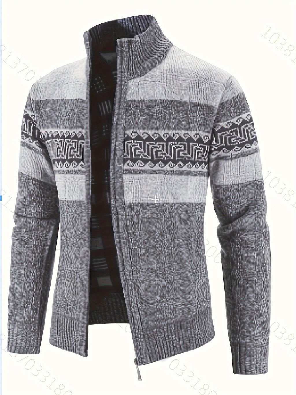 Women's Plush-Lined Full-Zip Stand Collar Cardigan