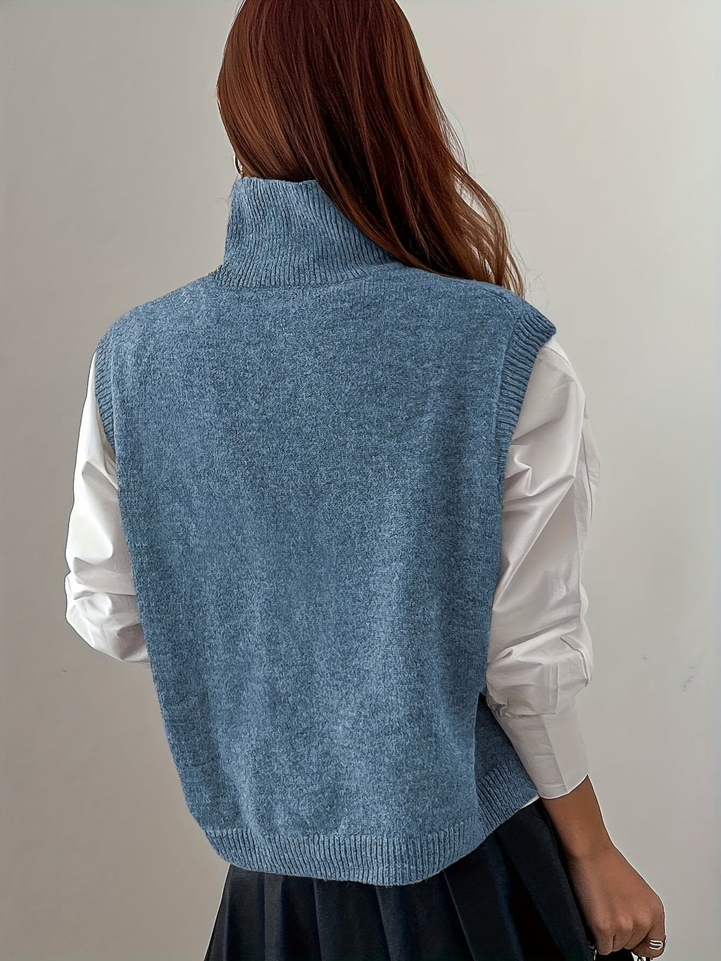Women's High-Neck Sweater Vest