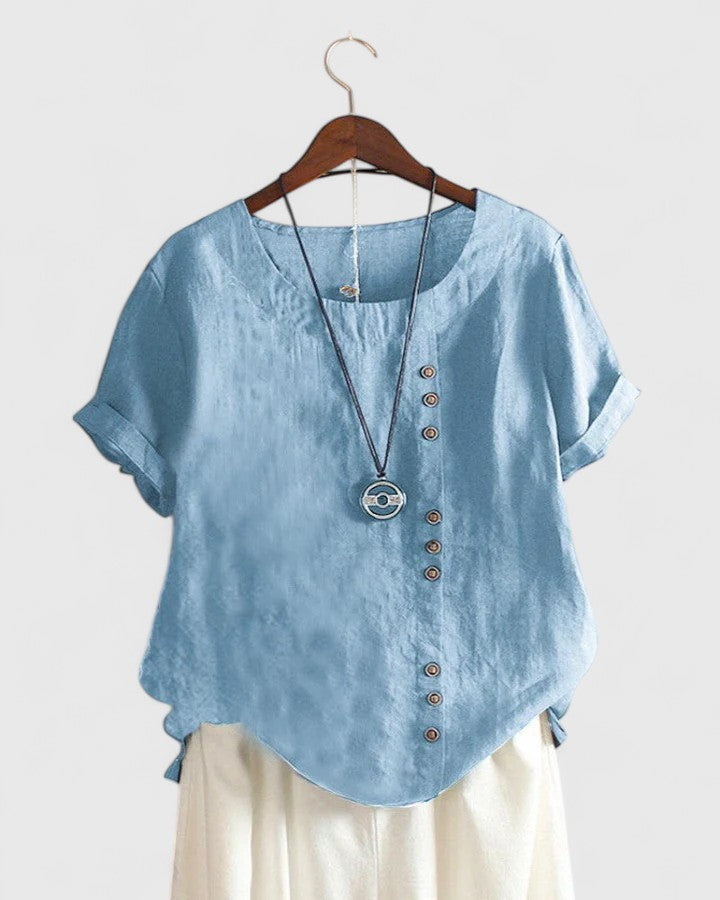 Women's Comfortable Short Sleeve Blouse