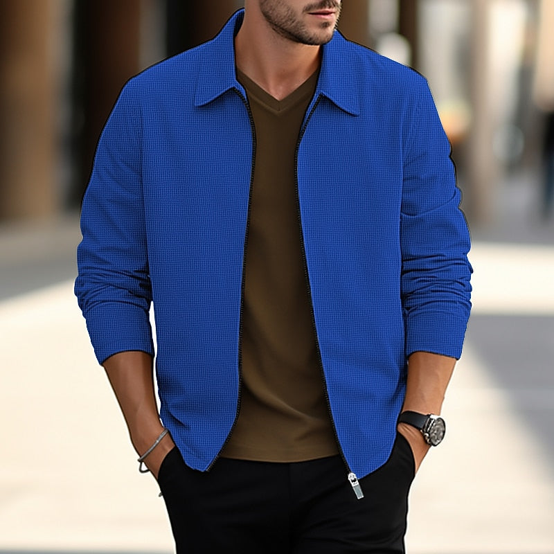 Men's Lightweight Lapel Overshirt Jacket