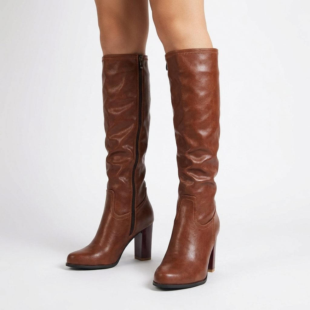 Women's Leather Knee-High Boots
