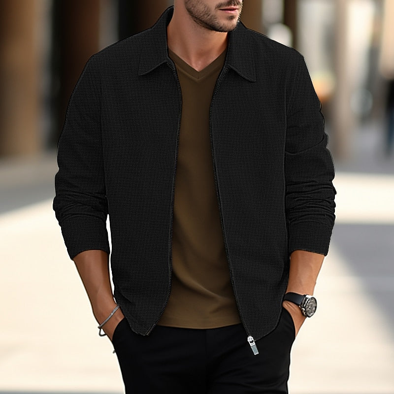 Men's Lightweight Lapel Overshirt Jacket