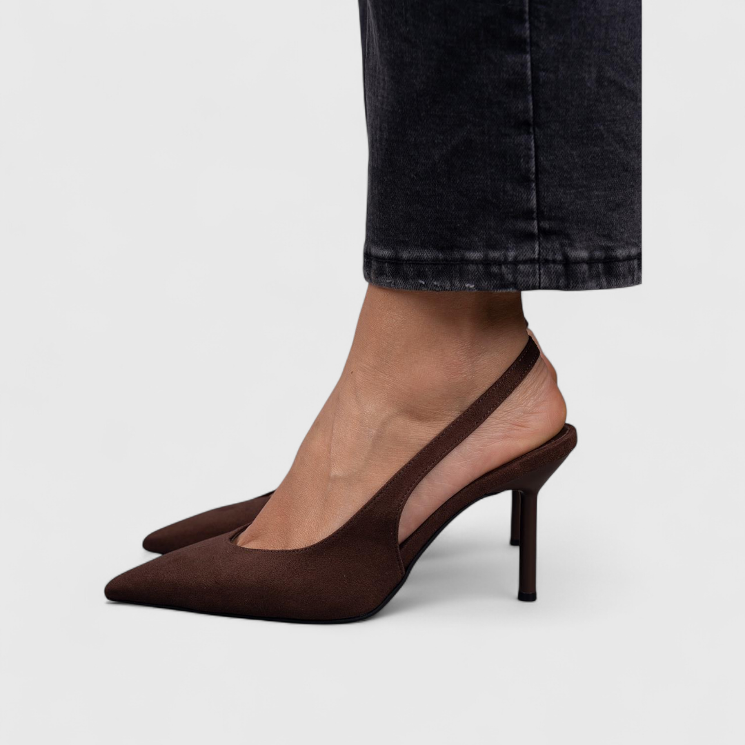 Women's Orthopedic Pointed-Toe Heels - Brown